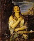 Unknown Penitent Mary Magdalen By Titian painting